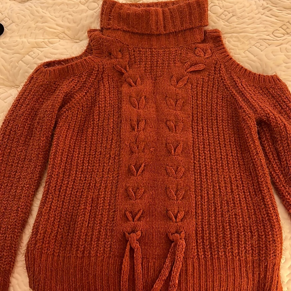 Miss Me Orange Sweater